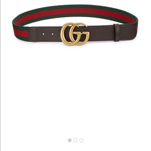 GUCCI GG BELT GREEN AND RED